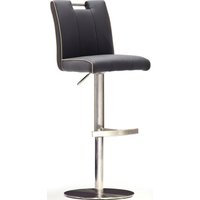 MCA furniture Bistrostuhl "BARBECOOL Barhocker Bistrostuhl Tresenhocker" () mit Rückenlehne, Bodenplatte rund, 360 drehbar, Sitzhöhe von 55-80cm von Mca Furniture