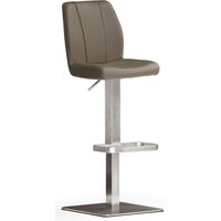 MCA furniture Bistrostuhl "BARBECOOL Barhocker Bistrostuhl Tresenhocker" () mit Rückenlehne,Bodenplatte eckig, 180 drehbar, Sitzhöhe von 56-81 cm von Mca Furniture