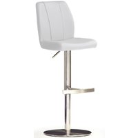 MCA furniture Bistrostuhl "BARBECOOL Barhocker Bistrostuhl Tresenhocker" () mit Rückenlehne,Bodenplatte rund, 360 drehbar, Sitzhöhe von 56-81 cm von Mca Furniture