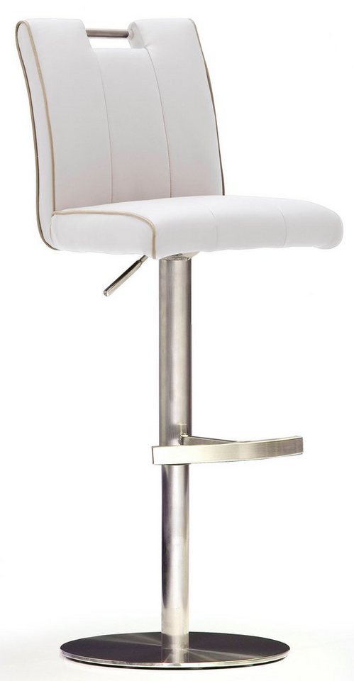 MCA furniture Bistrostuhl BARBECOOL Barhocker Bistrostuhl Tresenhocker, mit Rückenlehne, Bodenplatte rund, 360° drehbar, Sitzhöhe von 55-80cm MCA furniture Bistrostuhl BARBECOOL Barhocker Bistrostuhl Tresenhocker, mit Rückenlehne, Bodenplatte rund, 360° drehbar, Sitzhöhe von 55-80cm von Mca Furniture