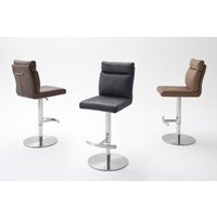 MCA furniture Bistrostuhl "RABEA Barstuhl mit Griff" () Bodenplatte rund, 360 drehbar, Sitzhöhe einstellbar von 53-78 cm von Mca Furniture
