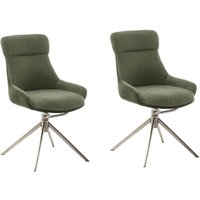 MCA furniture Esszimmerstuhl, Feingewebe, (2er-Set), drehbar 360, Dreh- & Schwingfunktion, Sitzhöhe ca. 50 cm von Mca Furniture