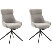 MCA furniture Esszimmerstuhl, Feingewebe, (2er-Set), drehbar 360, Dreh- & Schwingfunktion, Sitzhöhe ca. 50 cm von Mca Furniture