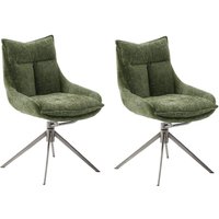 MCA furniture Esszimmerstuhl "PARKER" () (2er-Set), drehbar 360, Dreh- & Schwingfunktion, Belastbarkeit 120 kg von Mca Furniture