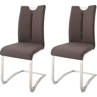 MCA furniture Freischwinger "Artos" (Set) 2 Stk.Stuhl mit Echtlederbezug, bis 140 Kg belastbar von Mca Furniture