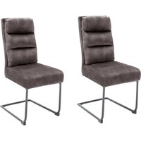 MCA furniture Freischwinger "Lampang", (Set), 2 St., 2er Set, Stuhl mit Stoffbezug im Vintagelook, belastbar bis 120 kg von Mca Furniture