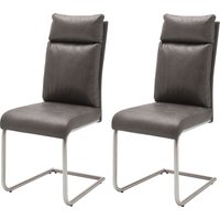 MCA furniture Freischwinger "PIA" (Set) 2 Stk.Stuhl belastbar bis 120 kg, Kissenoptik von Mca Furniture