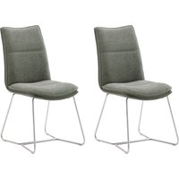 MCA furniture Stuhl "Hampton", (Set), 2 St., Chenilleoptik, 2er Set, mit Griff, Belastbarkeit 120 Kg, Sitzhöhe ca. 49 cm von Mca Furniture