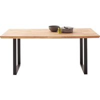 MCA living Esstisch "Zeballos, TOPSELLER", (1 St., Holztisch), U-Gestell aus pulverbeschichtetem Metall, Platte aus Zerreiche von Mca Living