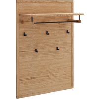 MCA living Garderobenpaneel "Araya Garderobenpaneel, Wandpaneel, Flurgarderobe, Breite 79 cm" Set, 1 Stück, 1 Stk. tlg. Aufhänger,Paneel,Kleiderstange,Wandregal,5x Kleiderhaken,FSC-mi von Mca Living