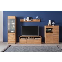 MCA living Wohnwand "Araya Wohnkombination I" Komplett-Set, optional: Glaskantenbeleuchtung, 4 Stk. tlg. von Mca Living