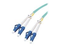 Mcab 7003303 OM3 LC-LC 50/125MJU 3m LSZH LWL Duplex Jumper Kabel Aqua von Mcab