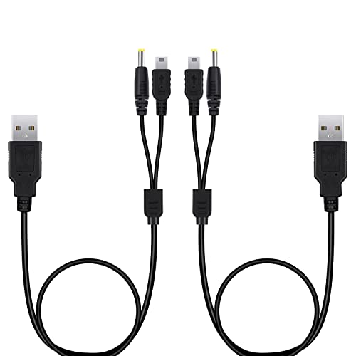 Mcbazel 2 in 1 PSP Ladekabel, 2Pcs USB-Ladekabel Ladegerät Kabel für PSP1004/3000/2000/1000 von Mcbazel