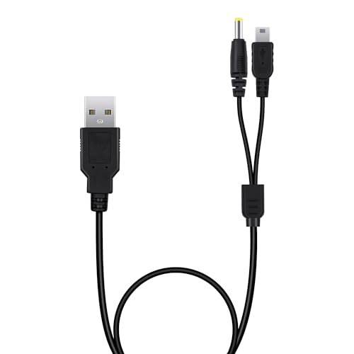Mcbazel 2 in 1 PSP Ladekabel, USB-Ladekabel Ladegerät Kabel für PSP 3000/2000/1000/PS3 Mcbazel 2 in 1 PSP Ladekabel, USB-Ladekabel Ladegerät Kabel für PSP 3000/2000/1000/PS3 von Mcbazel