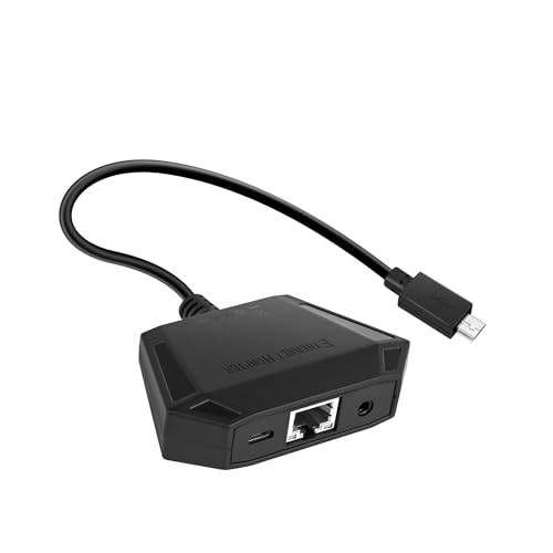 Mcbazel Ethernet Adapter für Fire TV Stick Micro USB 2.0 zu RJ45 Ethernet Adapter mit 3,5 mm Audioanschluss, 100 MBPS Schnelle Übertragung/Unterstützt mehrere Systeme für AMZ Fire TV Stick Geräte von Mcbazel