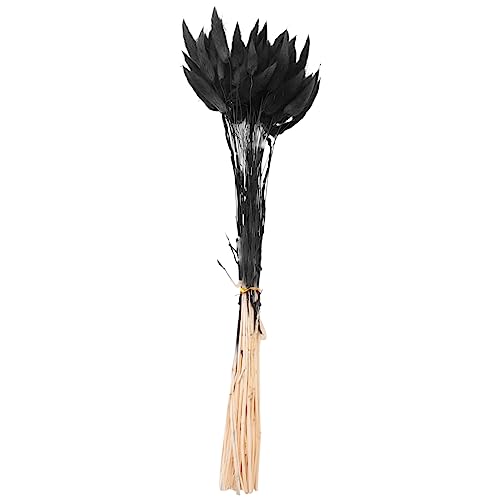 Mcclellanty 60 StüCk Getrocknete Herbstblumen, HäSchenschwäNze, Getrocknete Blumen, Lagurus, Ovatus, Kaninchenschwanz, Gras für Getrocknete Blumen (Schwarz) von Mcclellanty
