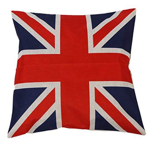 Mcclellanty British Retro Stil Union Jack Fahne Dekokissen Case Kissenbezug von Mcclellanty