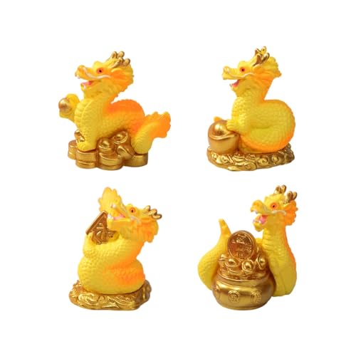 Mcclellanty Mini-Drachenfigur zum Chinesischen Neujahr, 4-Teilige Miniatur-Drachenstatue 2024, Goldene Chinesische Tierkreiszeichen-Drachenstatue Aus Kunstharz Mcclellanty Mini-Drachenfigur zum Chinesischen Neujahr, 4-Teilige Miniatur-Drachenstatue 2024, Goldene Chinesische Tierkreiszeichen-Drachenstatue Aus Kunstharz von Mcclellanty