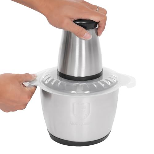 3L Fleischwolf, Edelstahl Fleischwolf, 300W Profi Zerkleinerer, 220V Edelstahl Elektrischer Küchenzerkleinerer für Obst/Gemüse/Fleisch 3L Fleischwolf, Edelstahl Fleischwolf, 300W Profi Zerkleinerer, 220V Edelstahl Elektrischer Küchenzerkleinerer für Obst/Gemüse/Fleisch von MccoMMon