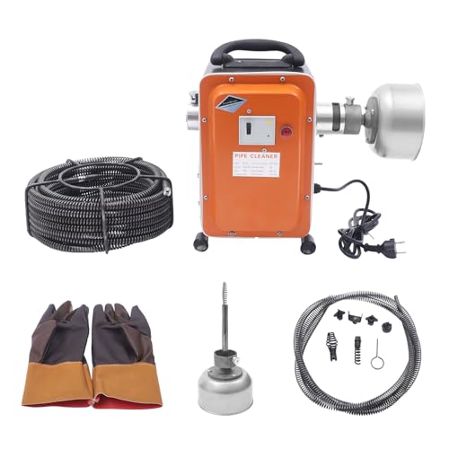 750 W, 20 m Rohrreinigungsmaschine. Elektrischer Pfeifenreiniger. Spiralförmiger Pfeifenreiniger. Rohrreinigungsgerät, Abflussrohrreiniger, Umweltfreundlicher Rohrreiniger mit Abflussrohrreinigung von MccoMMon