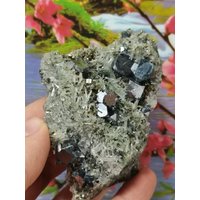 Erstaunlicher Quarz Mit Galena Aus Bulgarien, Goldmineralien, Kristallstein, Rohes Naturprodukt, Geschenkmineralien, Sammlung, Selten, Cluster von Mccollecti0nShop