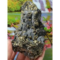 Erstaunlicher Bleiglanz Mit Chalkopyrit Und Sphalerit Aus Bulgarien, Goldmineralien, Kristallstein, Rohe Natur, Geschenkmineralien, Sammlung, Selten von Mccollecti0nShop