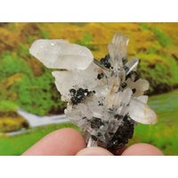 Erstaunlicher Quarz Mit Sphalerit Aus Bulgarien, Goldmineralien, Kristallstein, Rohstein, Geschenkmineralien, Sammlung, Selten, Cluster von Mccollecti0nShop