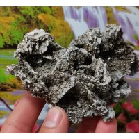 Feder Calcit Mit Pyrit, Aus Bulgarien, Gold Mineralien, Kristall Stein, Rohe Natur von Mccollecti0nShop