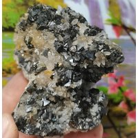 Perfekt Qualitätsquarz Mit Sphalerit, Galena Und Chalkopyrit Aus Bulgarien, Goldmineralien, Kristallstein, Rohe Natur, Geschenkmineralien von Mccollecti0nShop