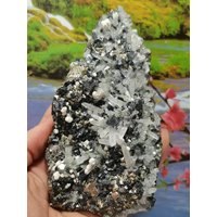 Perfekt Quarz Mit Galena, Sphalerit, Pyrit Und Calcit Aus Bulgarien, Goldmineralien, Kristallstein, Rohe Natur, Geschenkmineralien von Mccollecti0nShop