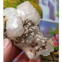 Quarz Mit Clorit Und Calcit Aus Bulgarien, Goldmineralien, Kristallstein, Rohmaterial von Mccollecti0nShop
