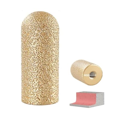 Diamant-Fingerschleifscheibe, 20 mm/30 mm runder Trockenschleifeinsatz, Steinbearbeitungswerkzeug zum Vergrößern und Bearbeiten runder Fasen von vorhandenen Löchern in Porzellan (20mm 46mesh) von Mciluyaiio