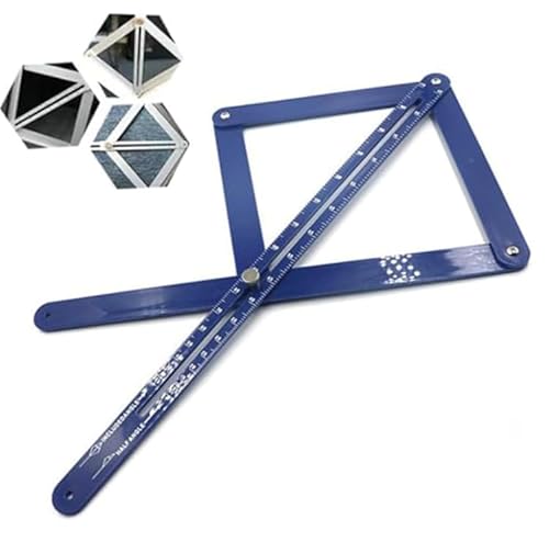Hochwertiger Eckwinkelmesser, Gehrungswinkelmesser, Präzisions-Winkelmessgerät mit arretierbaren Metallknöpfen, digitaler Winkelmesser mit Skalen, Eckwinkelmesser für die Holzbearbeitung (B) von Mciluyaiio