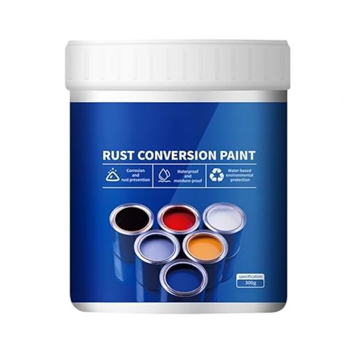 Rostumwandler, wetterfeste Rostumwandlerfarbe für Metall, wasserbasierte Metallicfarbe, Rost in Farbe umwandeln, Aufbereitung, multifunktionale Rostschutzfarbe, Rostumwandler für Metall (Grün) von Mciluyaiio