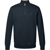 MCS Rundhalspullover "MCS sweatshirt with half-zip MCClement" von Mcs