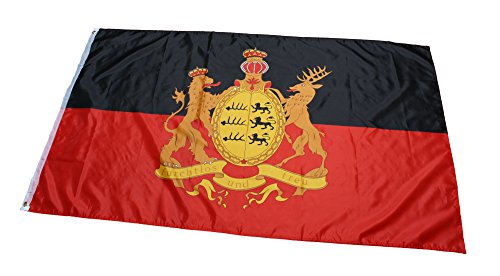 Flagge Fahne Württemberg furchtlos und treu 90 x 150 cm von Mcties