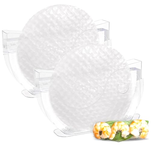 Mcvomv Reispapier-Wasserschüssel Dipper Spring Roll Maker Spring Roll Wasserschale S pring R oll Wasserlöffel Reispapierhalter mit Seitentasche für R Ice P Paper Wrappers 2 Stück Mcvomv Reispapier-Wasserschüssel Dipper Spring Roll Maker Spring Roll Wasserschale S pring R oll Wasserlöffel Reispapierhalter mit Seitentasche für R Ice P Paper Wrappers 2 Stück von Mcvomv