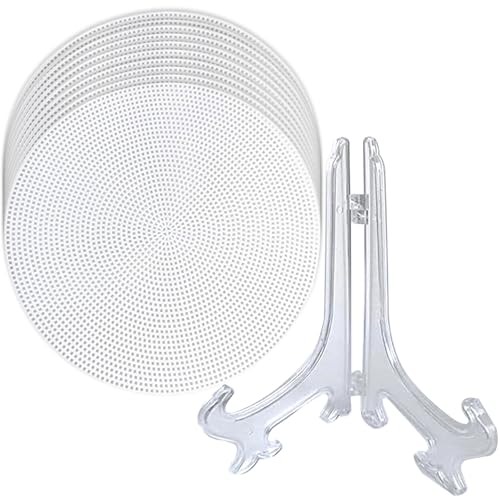 Reispapier-Wasserschalen-Halter, Verpackungen für Frühlingsrollen, große Schüssel, Garnelenpapierrolle, Gebäckhalter, Reispapierhalter, 10 Kunststoff-Mesh-Tabletts und 1 faltbarer Ständer Reispapier-Wasserschalen-Halter, Verpackungen für Frühlingsrollen, große Schüssel, Garnelenpapierrolle, Gebäckhalter, Reispapierhalter, 10 Kunststoff-Mesh-Tabletts und 1 faltbarer Ständer von Mcvomv