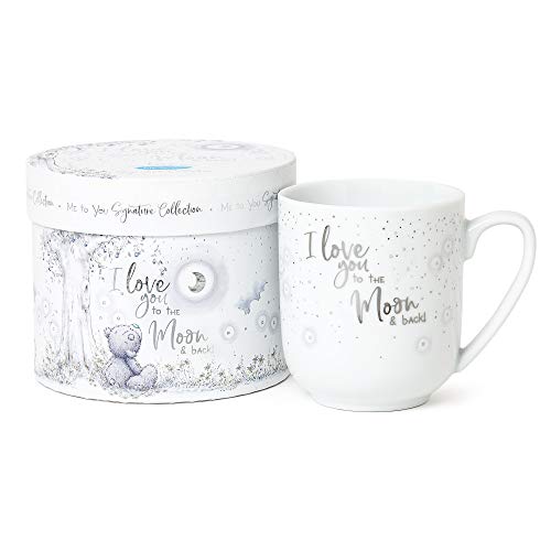 Me to You AGM01044 Tatty Teddy Love You To The Moon & Back Keramik Tasse in Geschenkbox – offizielle Kollektion von Me to You