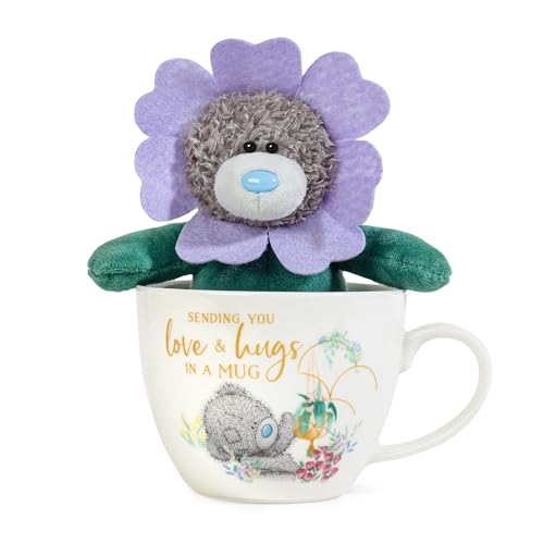 Me To You Tatty Teddy Geschenkset mit süßer Tasse und Plüsch, offizielle Muttertagskollektion, Blau, Grau von Me to You