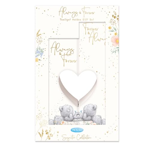 Me to You Tatty Teddy Teelichthalter aus Holz, zweiteilig, für Hochzeit oder Junggesellinnenabschied, Geschenk – Signature Collection Me to You Tatty Teddy Teelichthalter aus Holz, zweiteilig, für Hochzeit oder Junggesellinnenabschied, Geschenk – Signature Collection von Me to You