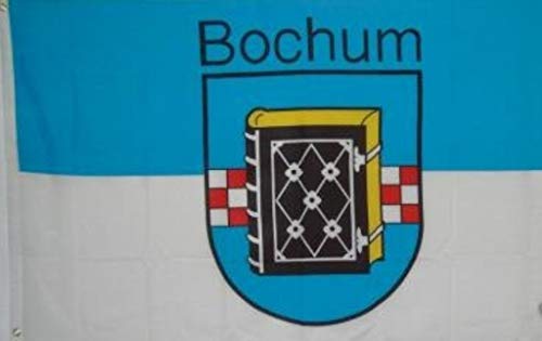 FRIP -Versand® Fahne Bochum mit Schrift Stadtflagge Grösse 1,50x0,90m Flagge von Me