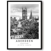 Aberdeen Reisedruck, Poster, Einzigartige Wandkunst, Schwarzweiße Beliebter Druck, Galeriewanddruck A1/A2 A3 A4 A5 von MeAndKatePrints