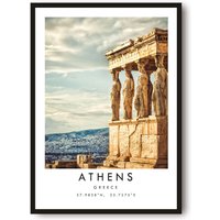 Athen Reisedruck, Poster, Einzigartiges, Wanddekor, Farbdruck, Wohndekor, Griechenland Beliebter Druck A1/A2 A3 A4 A5 von MeAndKatePrints