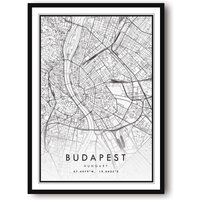 Budapest Karte Druck, Ungarn Poster Stadt Drucke, Drucke Von Ungarn, Beliebtes Geschenk, Druck A1/A2/A3/A4/A5 von MeAndKatePrints