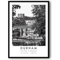 Durham Print, Poster, Reisedruck, Wandkunst A1/A2/A3/A4/A5 von MeAndKatePrints