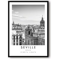 Spanien - Barcelona Urlaubsdruck, Poster, Wanddekor, Wanddekoration, A1/A2/A3/A4/A5 von MeAndKatePrints