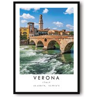 Verona Reisedruck, Italien Poster, Einzigartiges Wanddekor, Farbdruck, Home Decor, Verona, Beliebter Druck A1/A2/A3/A4/A5 von MeAndKatePrints
