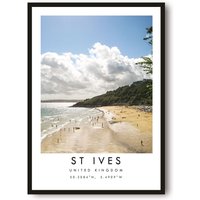 st Ives Reisedruck, Poster, Einzigartiges Wanddekor, Farbdruck, England Ives, Beliebter Druck A1/A2/A3/A4/A5 von MeAndKatePrints