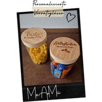 Personalisierbares Vorratsglas Mit Graviertem Deckel - in 4 Größen | Aufbewahrung Stil von MeArMii
